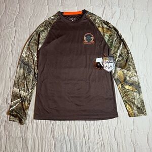 Ocean + Coast Realtree Edge Camo Long Sleeve Performance T-Shirt Men’s Size M